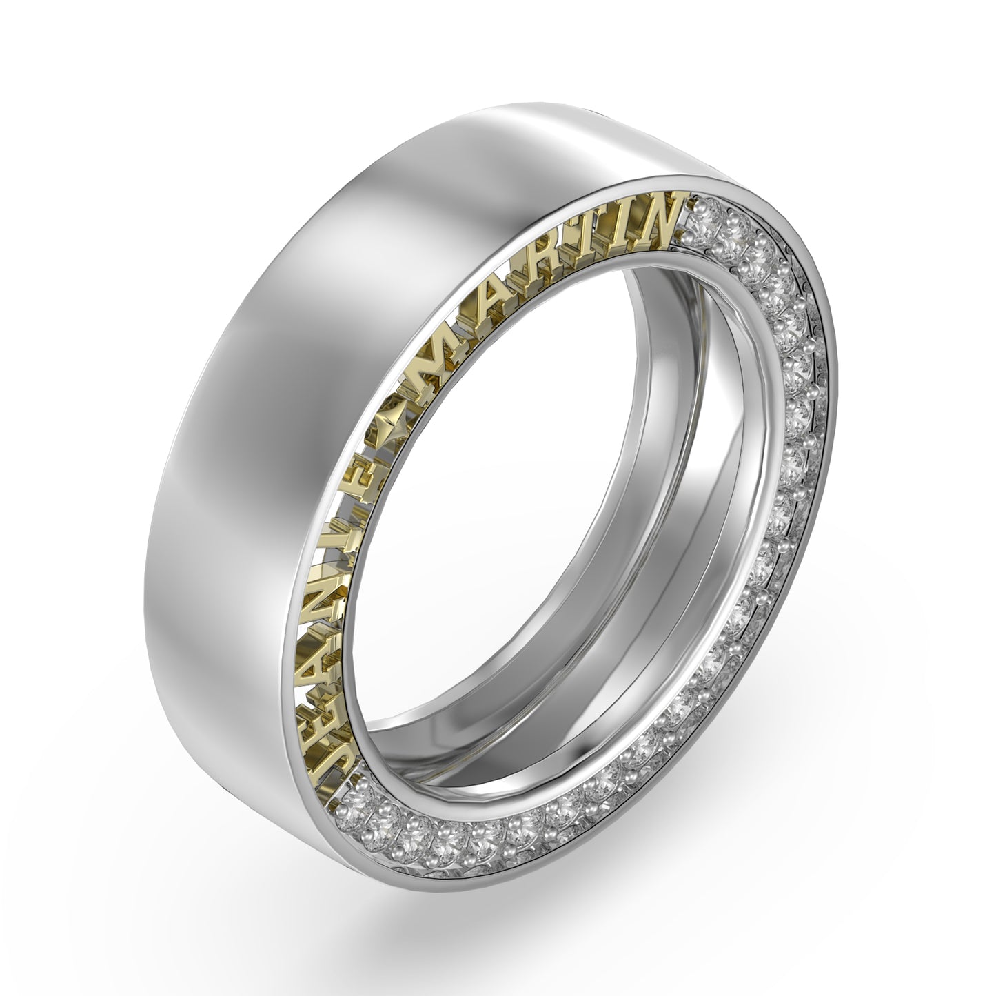 Love's Stellar Couple 3D Rings